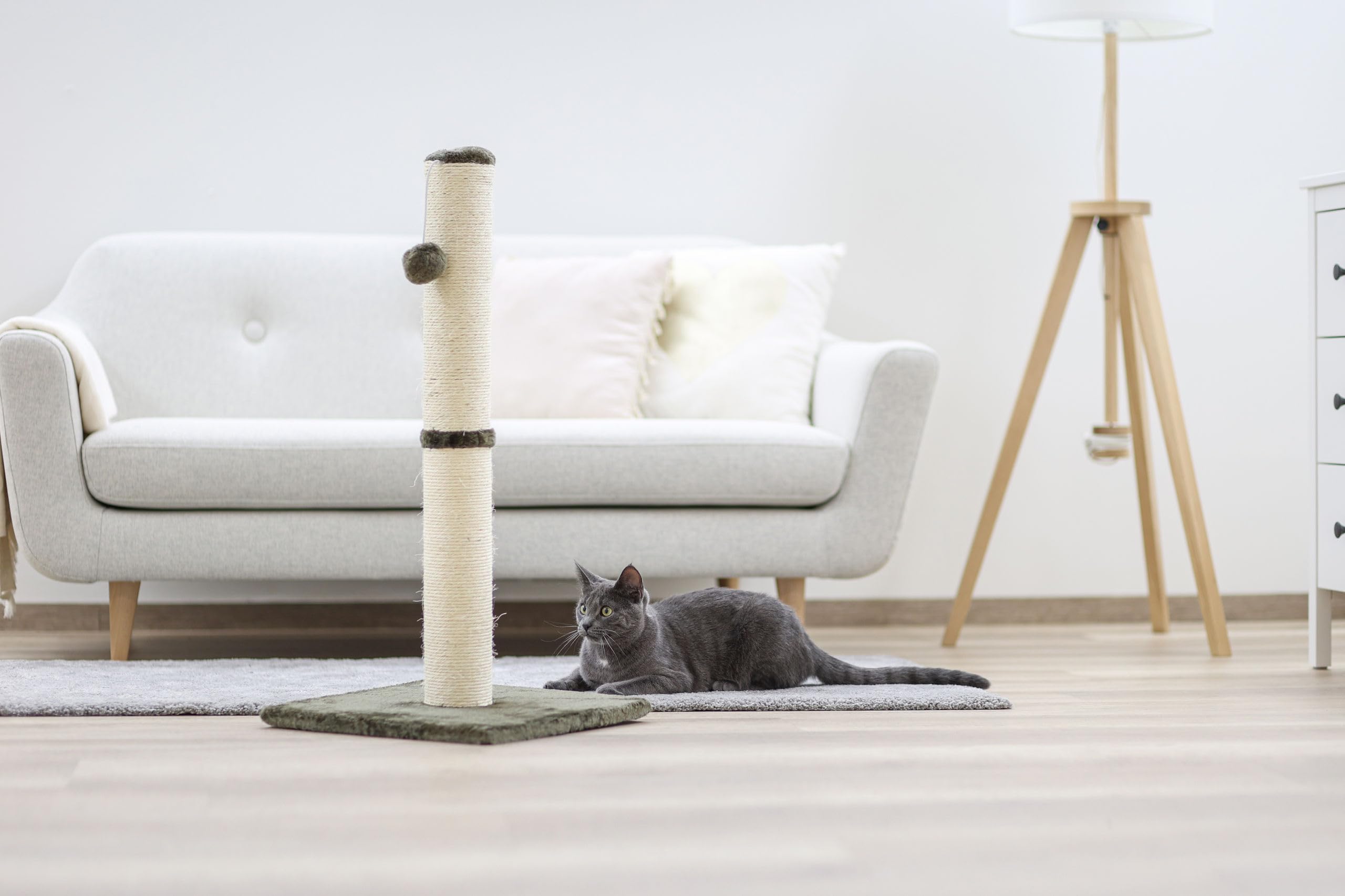 kerbl-opal-maxi-tube-gratter-pour-chat-78-cm-avec-balle-de-jeu image 2