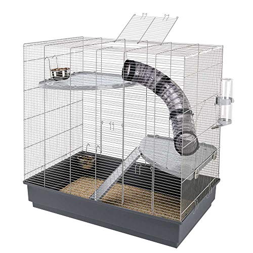 ferplast-pipe-set-80-cage-rats-et-chinchillas-3-niveaux-80-x-50-x-h-79-5-cm-gris image 4