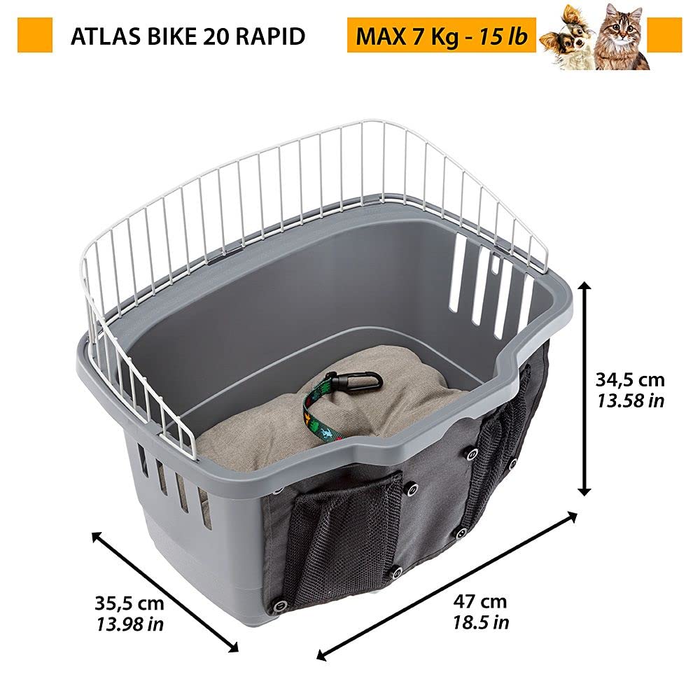 ferplast-atlas-bike-20-rapid-panier-transport-v-lo-pour-petits-chiens-max-7-kg-g image 2