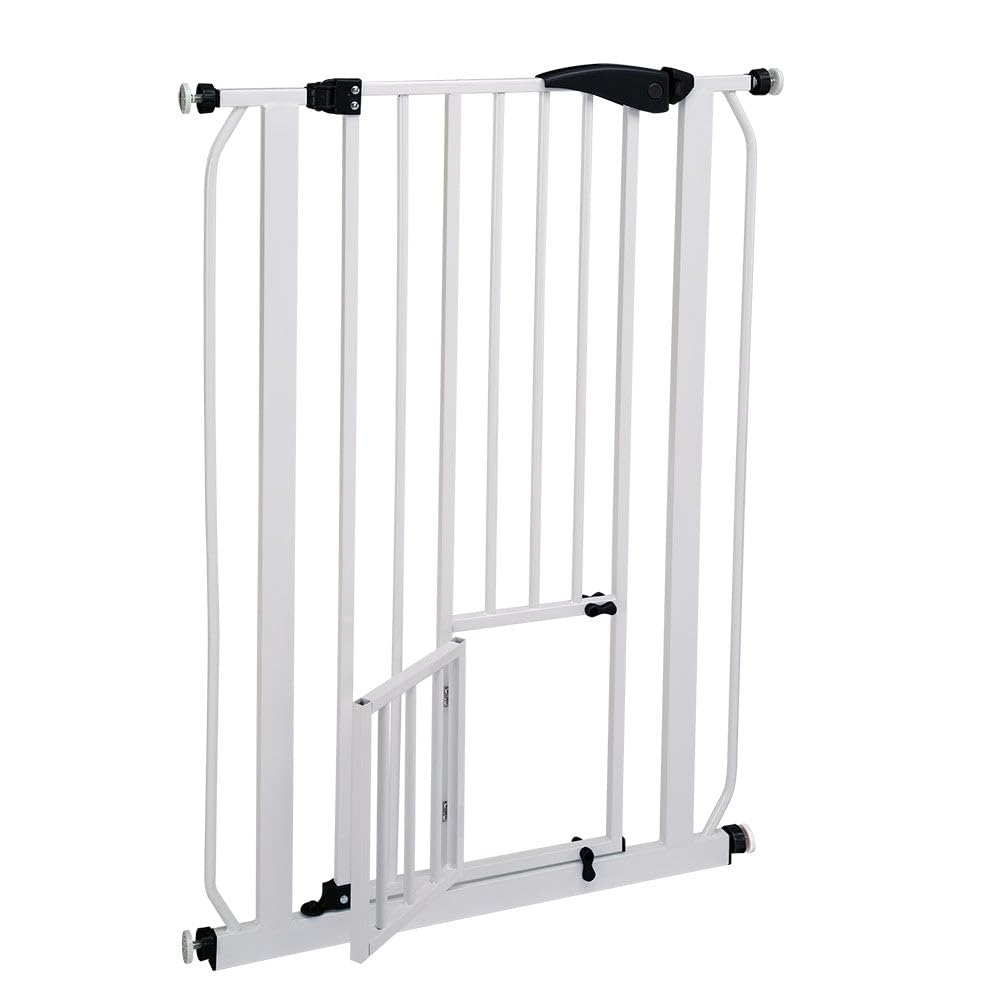 ferplast-pet-gate-barri-re-s-paration-chien-et-chat-m-tal-blanc-73-83-x-h-150-cm image 1