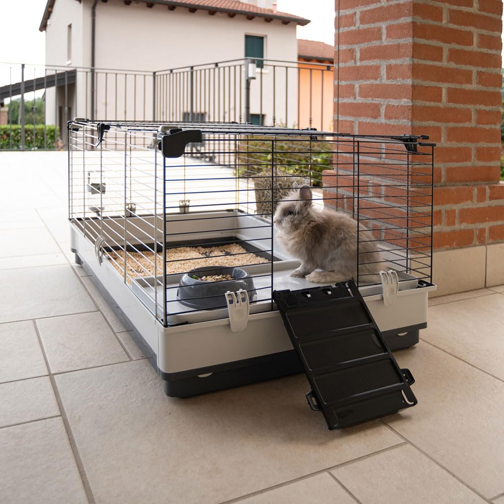 ferplast-krolik-large-cage-pour-lapins-cochons-d-inde-et-petits-animaux-100-x-60 image 4