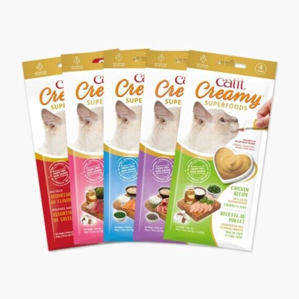 catit-creamy-superfood-friandises-l-cher-chat-8-x-10-g-poulet-agneau-saumon-thon image 2