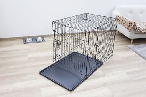 kerbl-pet-cage-de-transport-grillag-e-deux-portes-pour-chien-noire-92-x-63-x-74- image 8