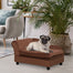 pawhut-canap-chien-avec-coffre-de-rangement-cach-mousse-5-cm-marron-petits-chien image 2