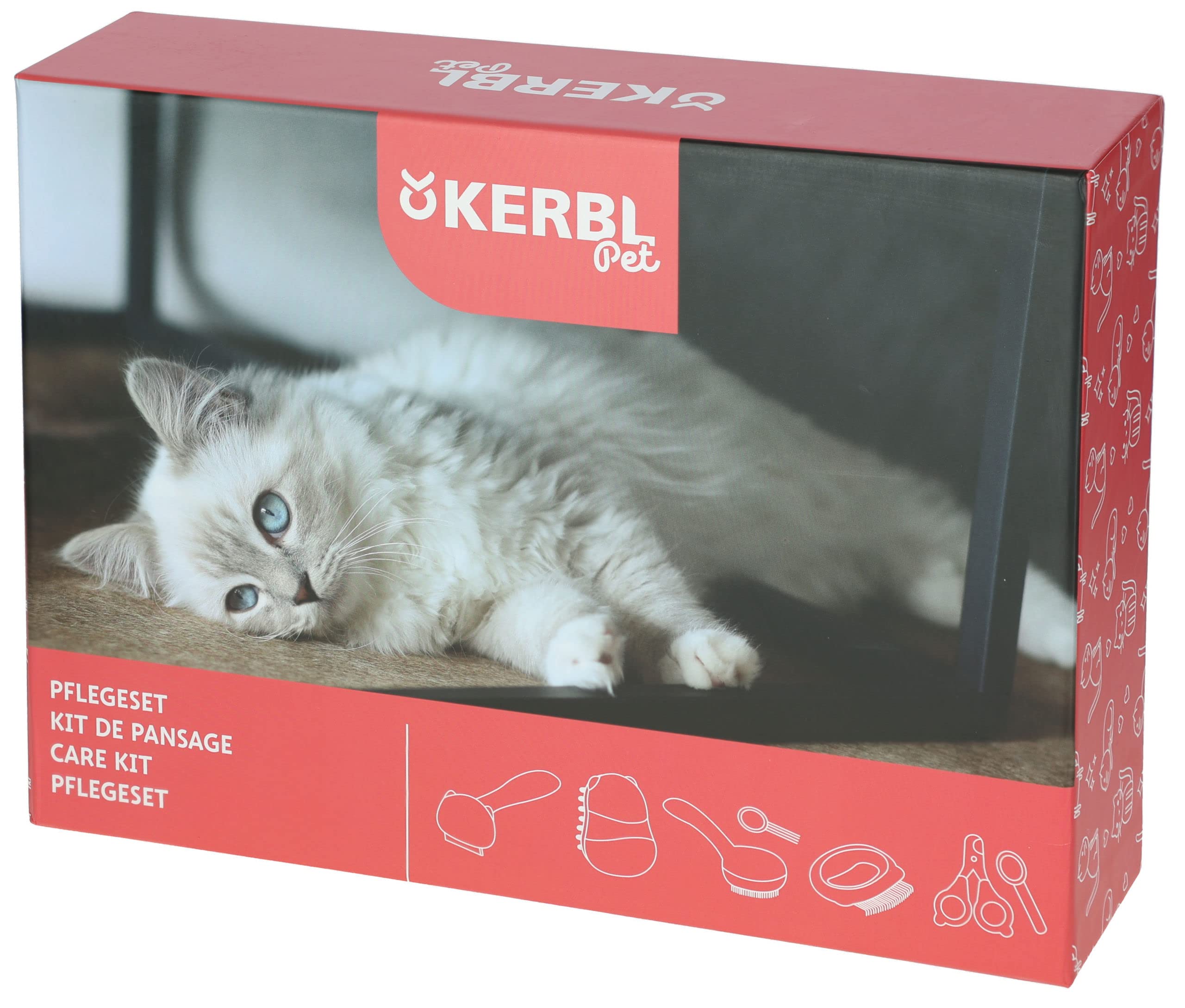 kerbl-pet-kit-de-toilettage-7-pi-ces-pour-chats-et-petits-chiens image 5