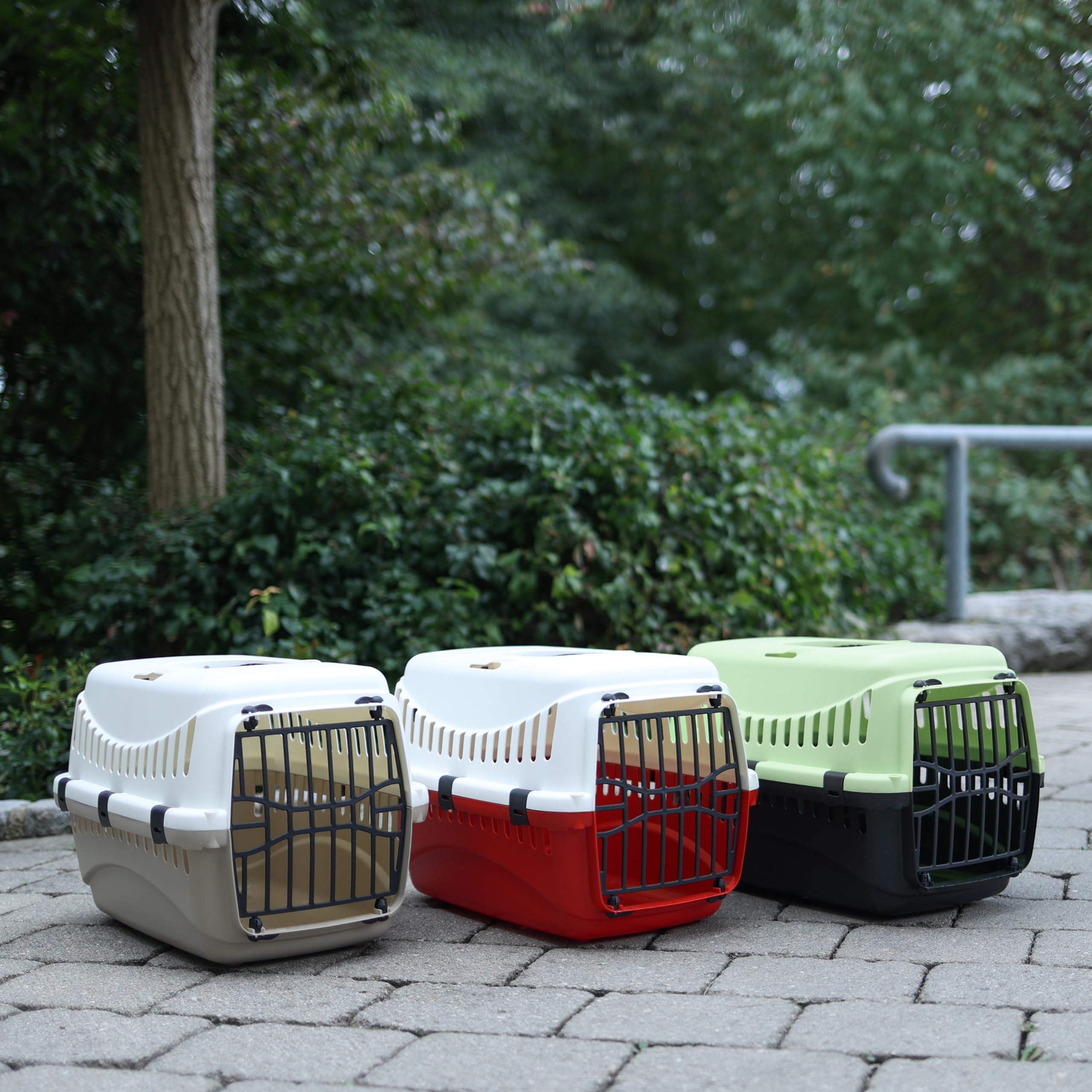 kerbl-cage-de-transport-expedition-vert-noir-45-x-30-x-30-cm-bo-te-de-transport- image 2
