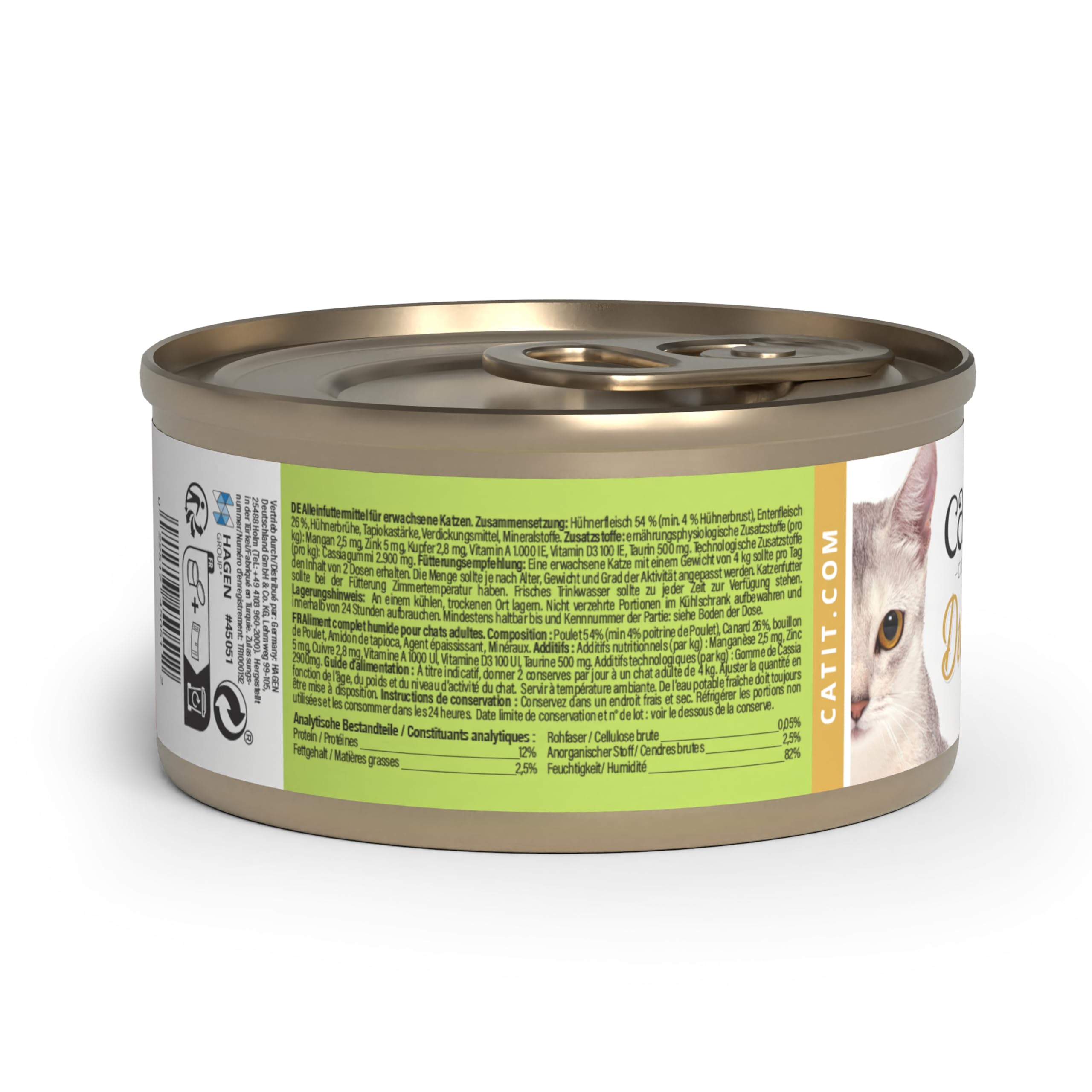 catit-cuisine-duet-canard-poulet-sauce-75g-p-t-e-chat-sans-c-r-ales image 2