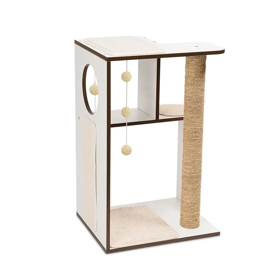 catit-vesper-v-box-large-arbre-chat-bo-te-blanc-50-x-40-x-h-78-cm image 1