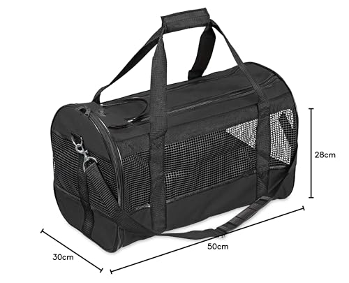 karlie-divina-sac-de-transport-pour-chien-et-chat-noir-50-x-28-x-30-cm image 4