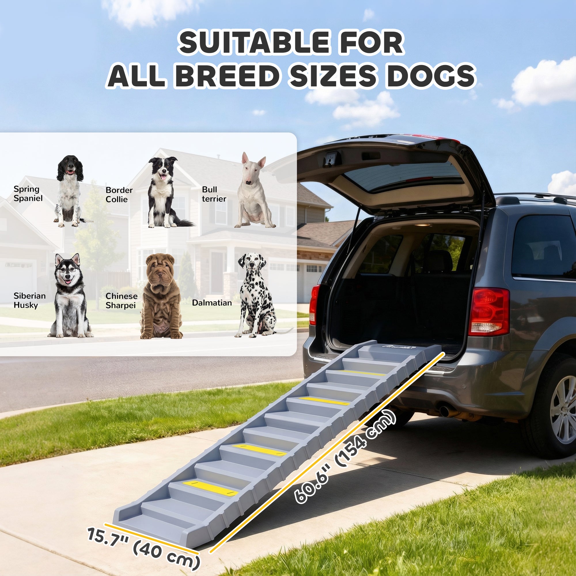 pawhut-rampe-pliable-10-marches-pour-chien-antid-rapante-pour-voiture-et-suv-jus image 5