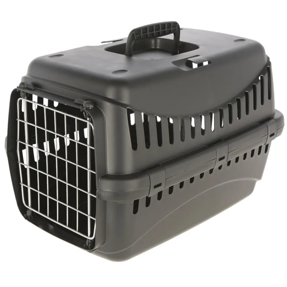 kerbl-cage-de-transport-expedition-eco-58x38x38-cm-noire-pour-chats-et-petits-ch image 1