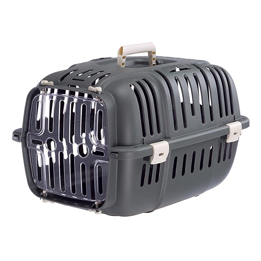 ferplast-jet-10-caisse-de-transport-chat-et-petit-chien-5-kg-32-x-47-x-29-cm-gri image 1