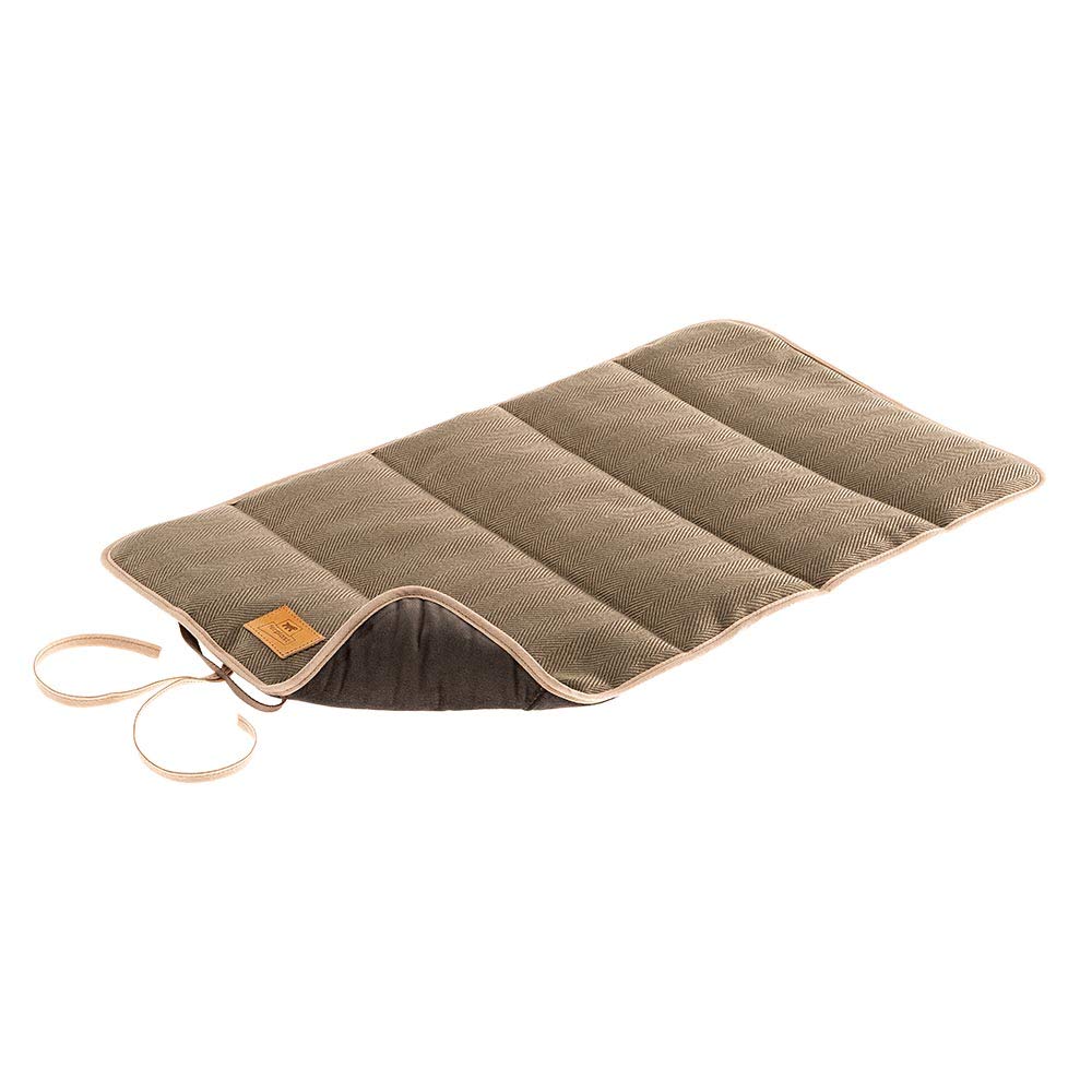 ferplast-logan-65-x-40-cm-couverture-double-face-tweed-velours-marron image 1