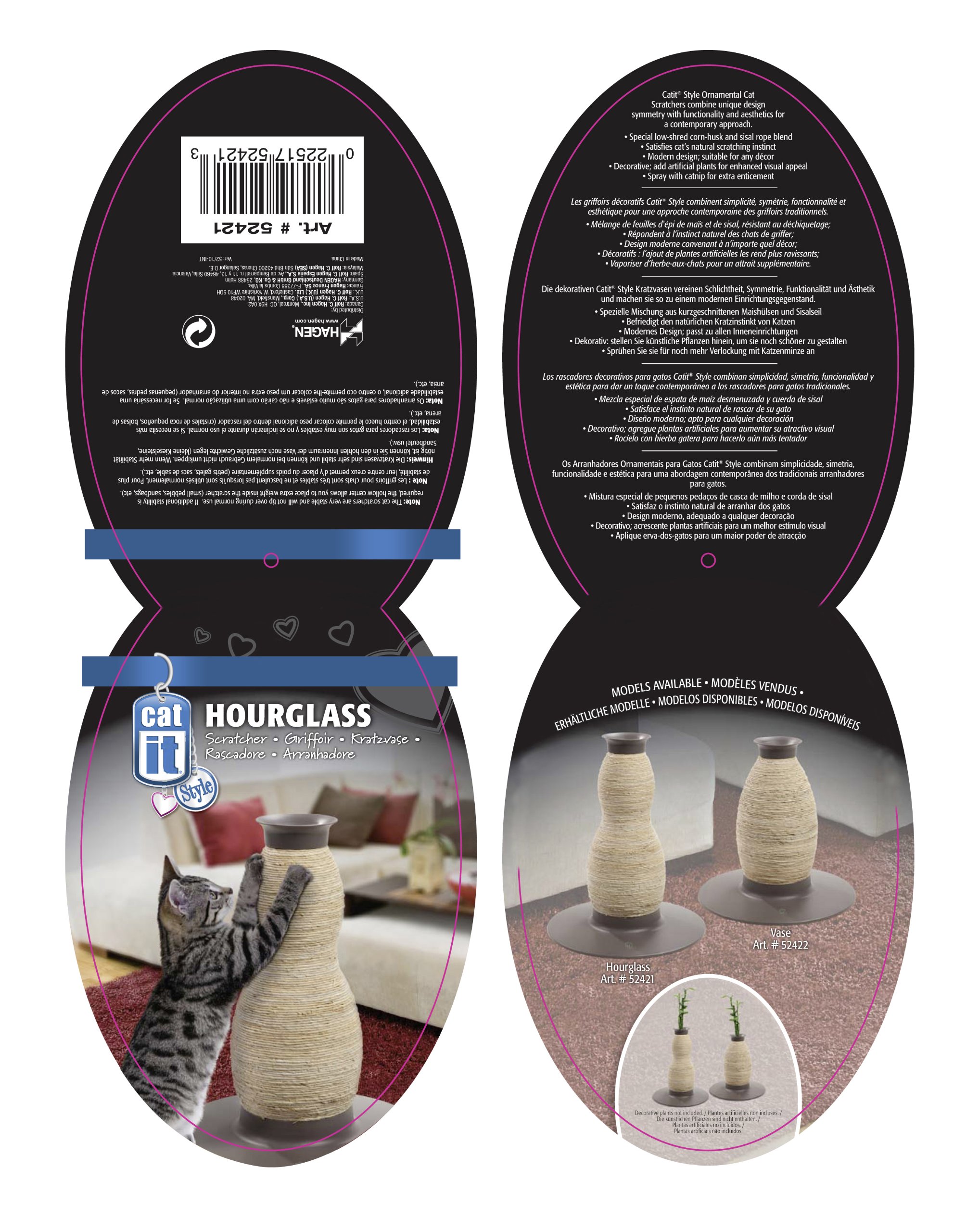 catit-style-griffoir-chat-forme-sablier-ma-s-et-sisal image 3