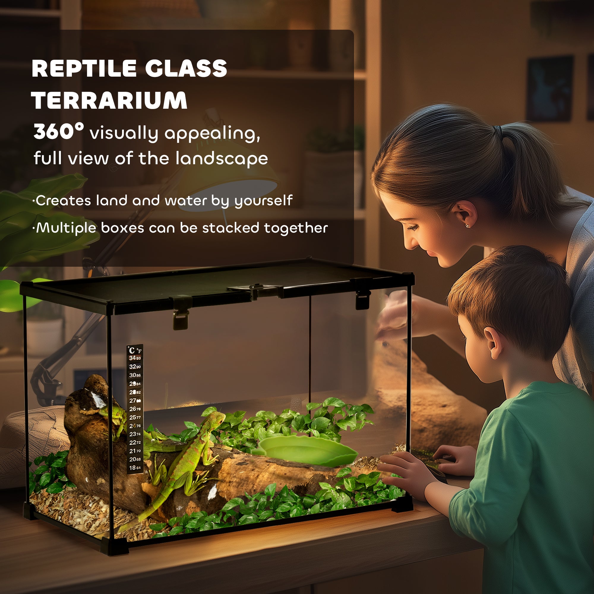 pawhut-habitat-reptiles-360-anti-vasion-ventil-50-x-30-x-35-cm image 6