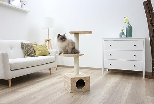 kerbl-arbre-chat-venus-sweet-30-x-30-x-85-cm-beige-gris image 7