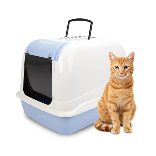 ferplast-maxi-bellacabrio-maison-de-toilette-ferm-e-pour-grand-chat-avec-filtre- image 1