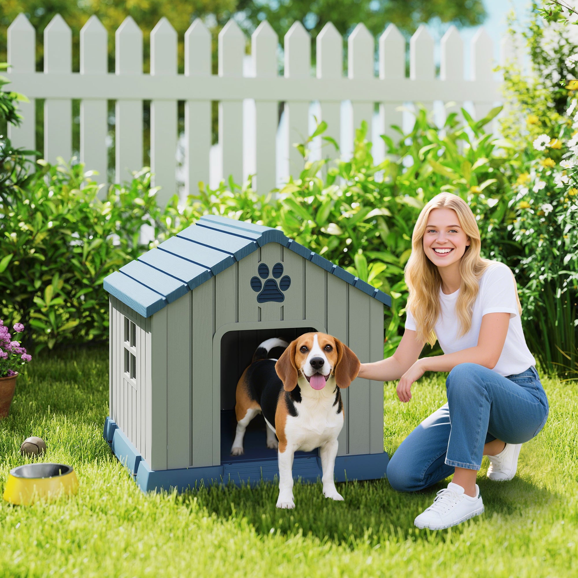 pawhut-niche-chien-d-ext-rieur-style-cabane-ventil-e-grise image 3
