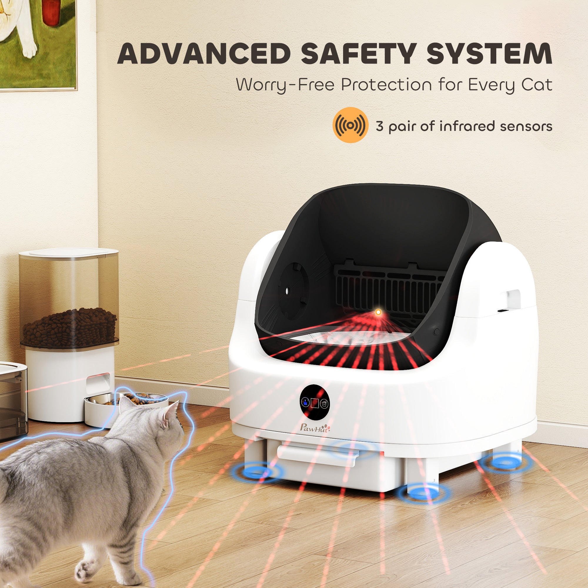 pawhut-liti-re-auto-nettoyante-ouverture-sup-rieure-pour-chats-et-seniors-anti-o image 6