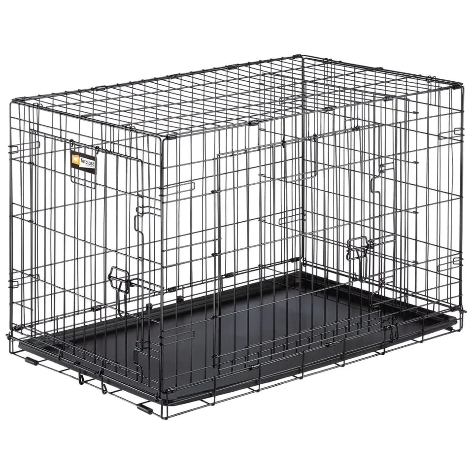 ferplast-dog-inn-90-cage-de-transport-pliable-m-tal-noire-92-7-x-58-1-x-h-62-5-c image 1