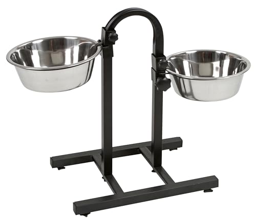 kerbl-bar-aliments-deluxe-pour-chien-2-x-2800-ml-hauteur-r-glable-52-cm-inox image 6