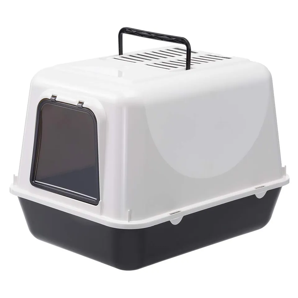 ferplast-clear-cat-20-black-plt-maison-de-toilette-pour-chat image 1