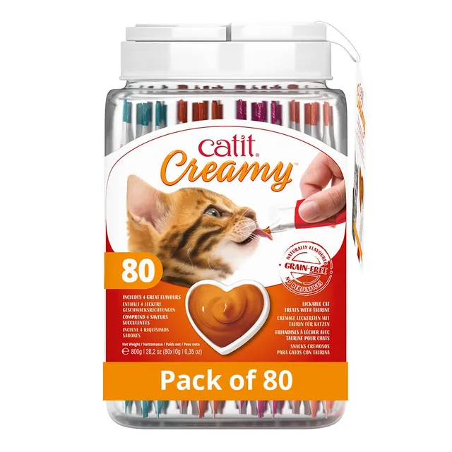 catit-creamy-p-te-l-cher-pour-chats-bo-te-cadeau-80-x-10-g-4-saveurs image 1