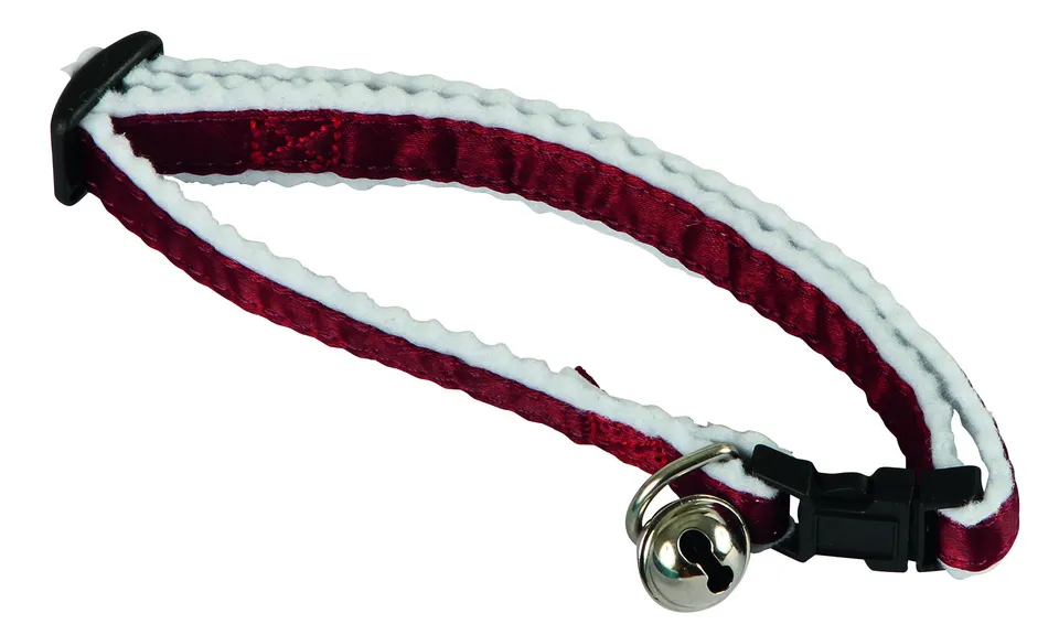 kerbl-collier-r-fl-chissant-pour-chat-rouge-10-mm-lot-de-3-avec-grelot image 1