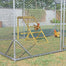pawhut-aire-de-jeux-pour-poules-avec-balan-oire-perchoirs-et-chelle-jaune image 2
