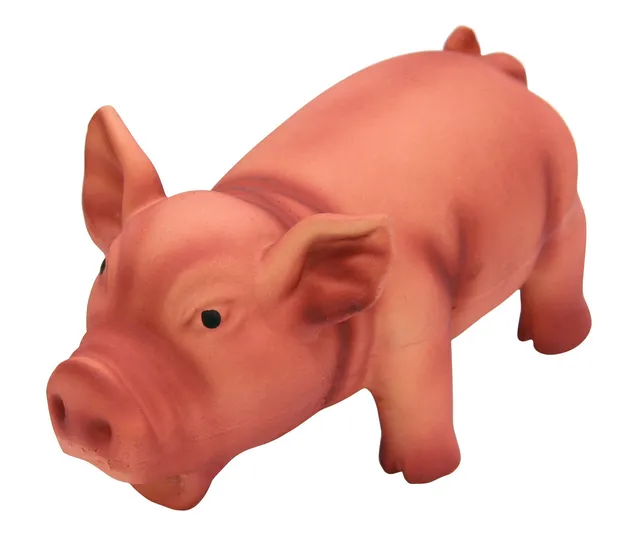 kerbl-jouet-cochon-en-latex-15-cm-couleurs-assorties-jouet-qui-couine-pour-chien image 1