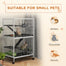 pawhut-cage-petits-animaux-5-tages-127-cm-4-portes-gris-clair image 5