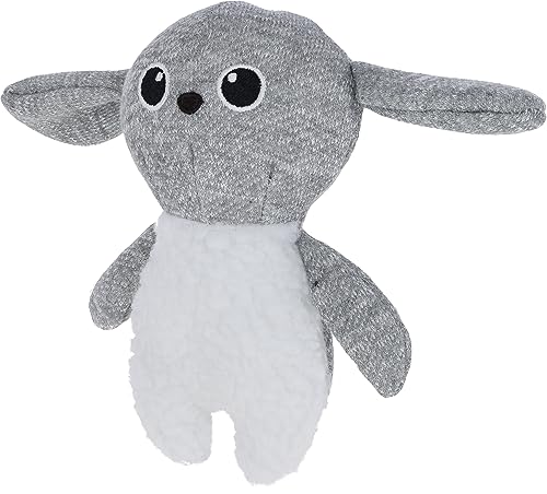 kerbl-peluche-lapin-blanc-gris-jouet-doudou-pour-chiot image 4