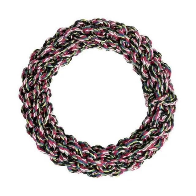 karlie-flamingo-anneau-coton-multicolore-pour-chien-20-cm image 1
