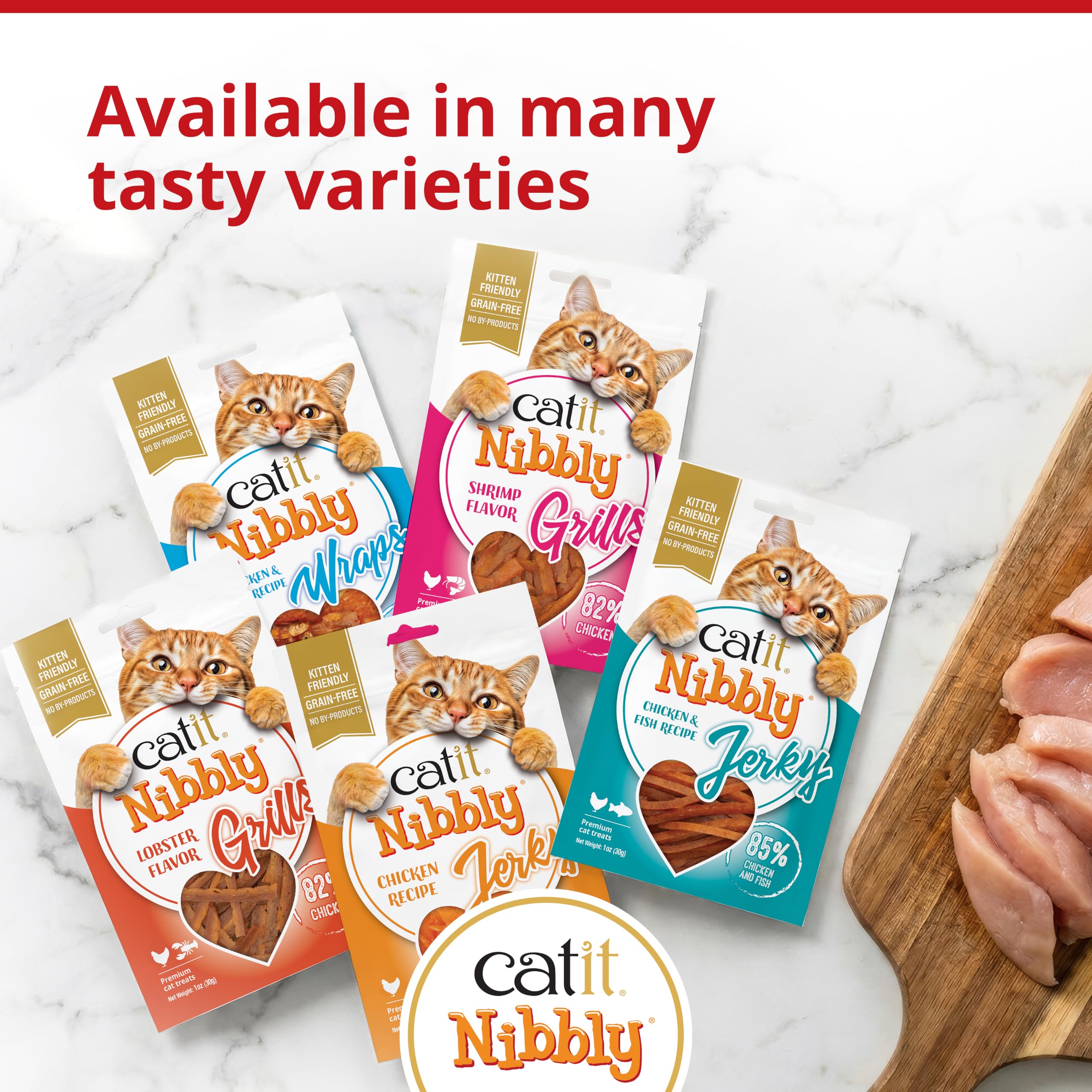 catit-nibbly-jerky-bandes-m-cher-poulet-et-poisson-pour-chat-30-g image 7