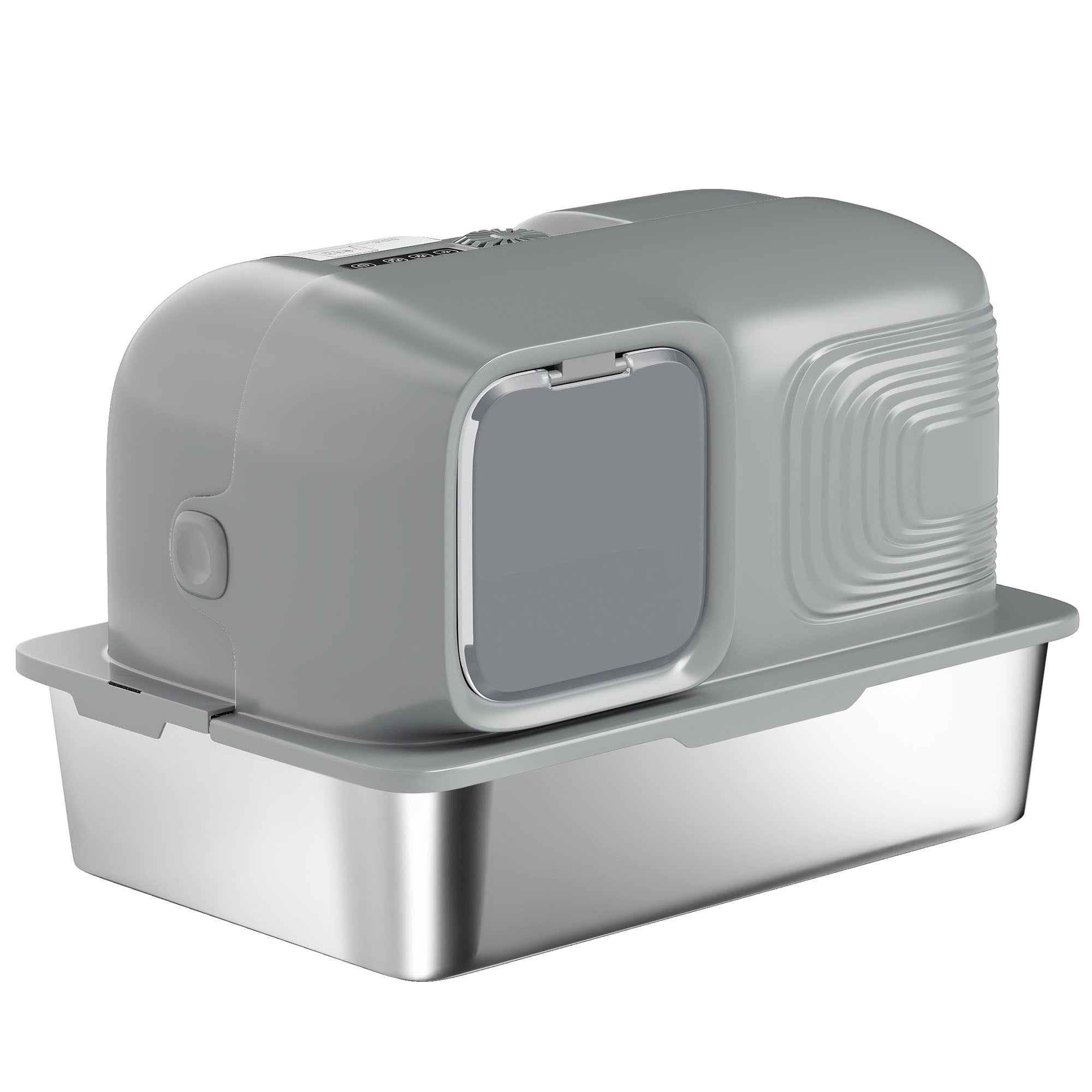 pawhut-bac-liti-re-xl-65-l-inox-avec-d-sodorisant-plasma-anti-odeur image 2