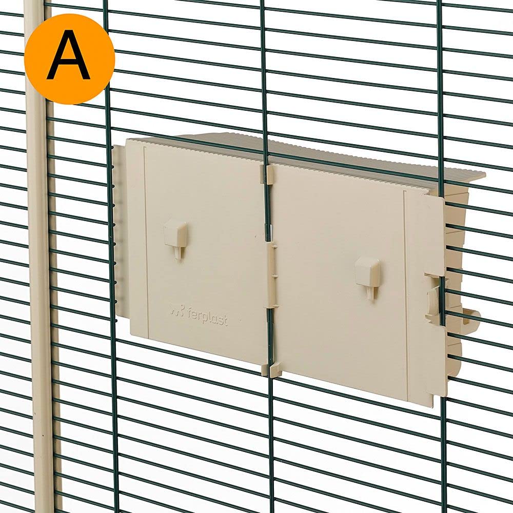 ferplast-hemmy-voli-re-cage-oiseaux-en-bois-84-5-x-65-5-x-165-cm image 4