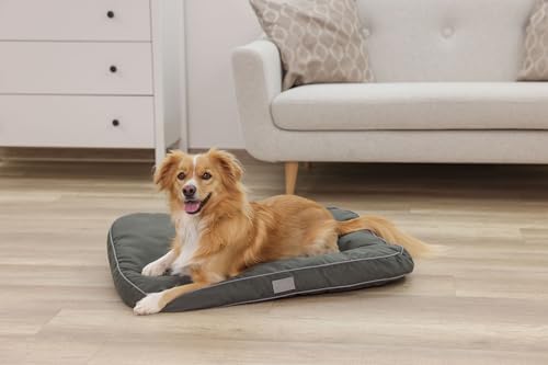 kerbl-pet-coussin-chien-jerome-vert-fonc-gris-80x60x6-cm image 8