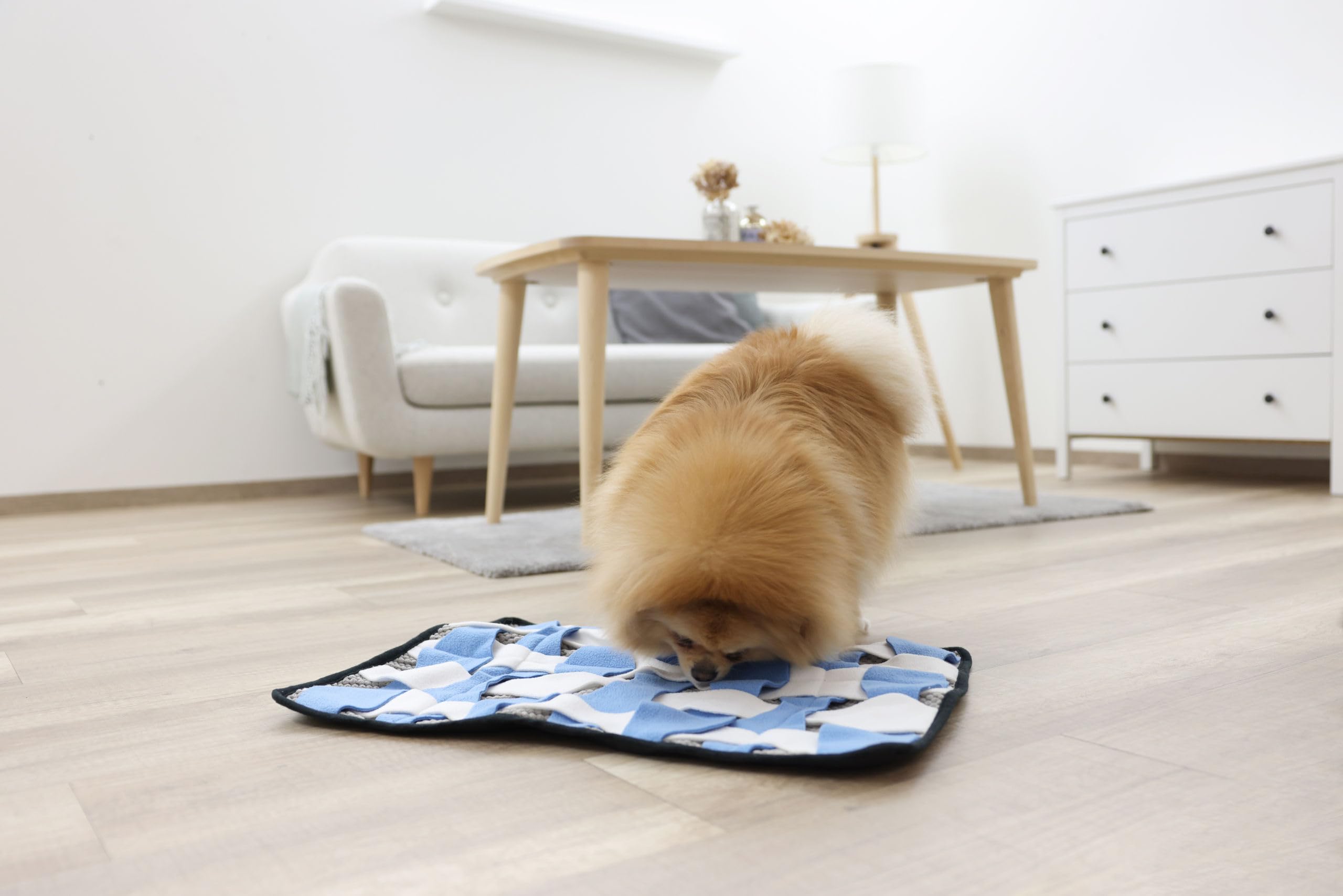 kerbl-pet-tapis-renifler-waffle-gris-blanc-bleu image 6