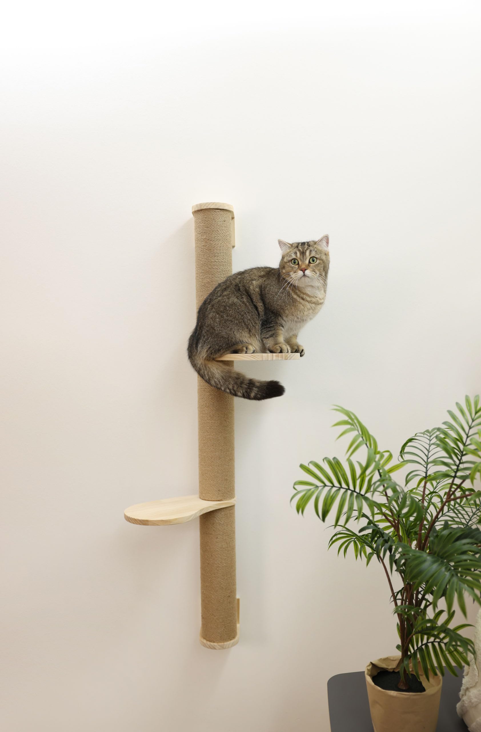 kerbl-pet-arbre-chat-timber-naturel-127-cm-bois-massif-et-jute image 2
