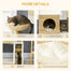 pawhut-arbre-chat-tour-avec-griffoirs-et-chelle image 6