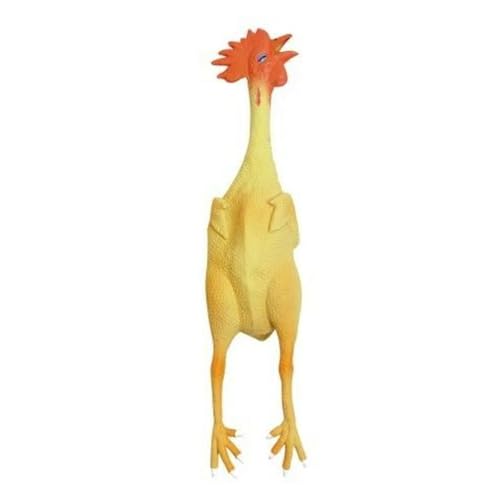 kerbl-pet-jouet-chien-poulet-latex-avec-couineur-23-cm-jaune-rouge image 4