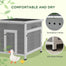 pawhut-clapier-canards-bois-toit-ouvrant-ext-rieur-gris image 6