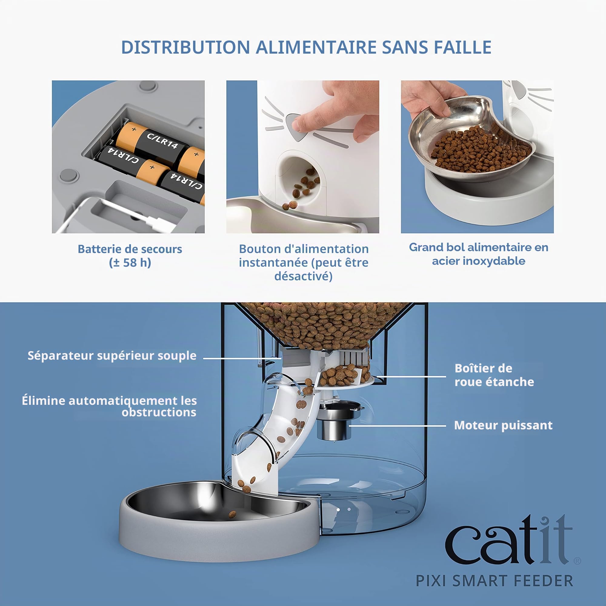 catit-pixi-smart-feeder-distributeur-automatique-chats-connect-1-2-kg image 6