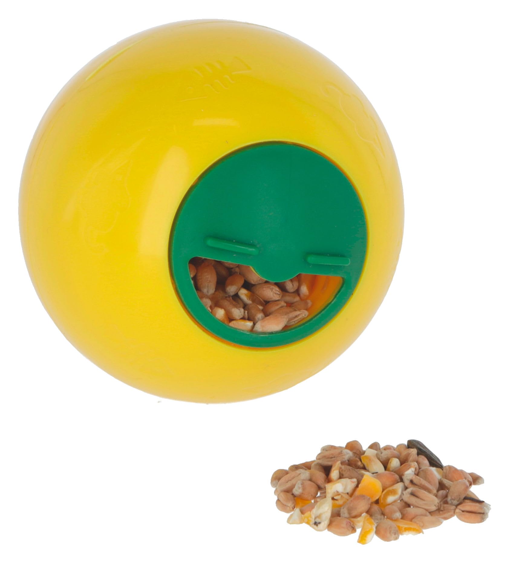 kerbl-balle-snack-pour-chats-7-5-cm-jaune-jouet-distributeur-de-friandises image 4