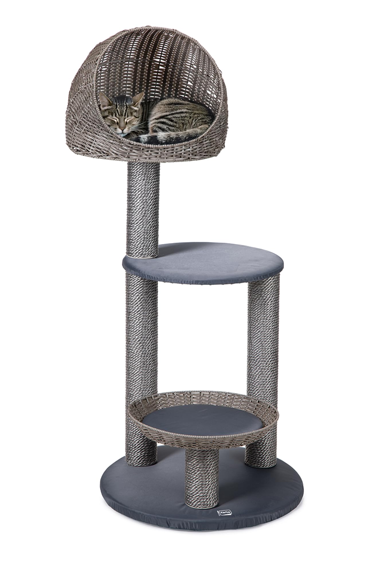 karlie-outdoor-arbre-chat-rixy-gris-56-x-56-x-129-5-cm-r-sistant-intemp-ries image 2