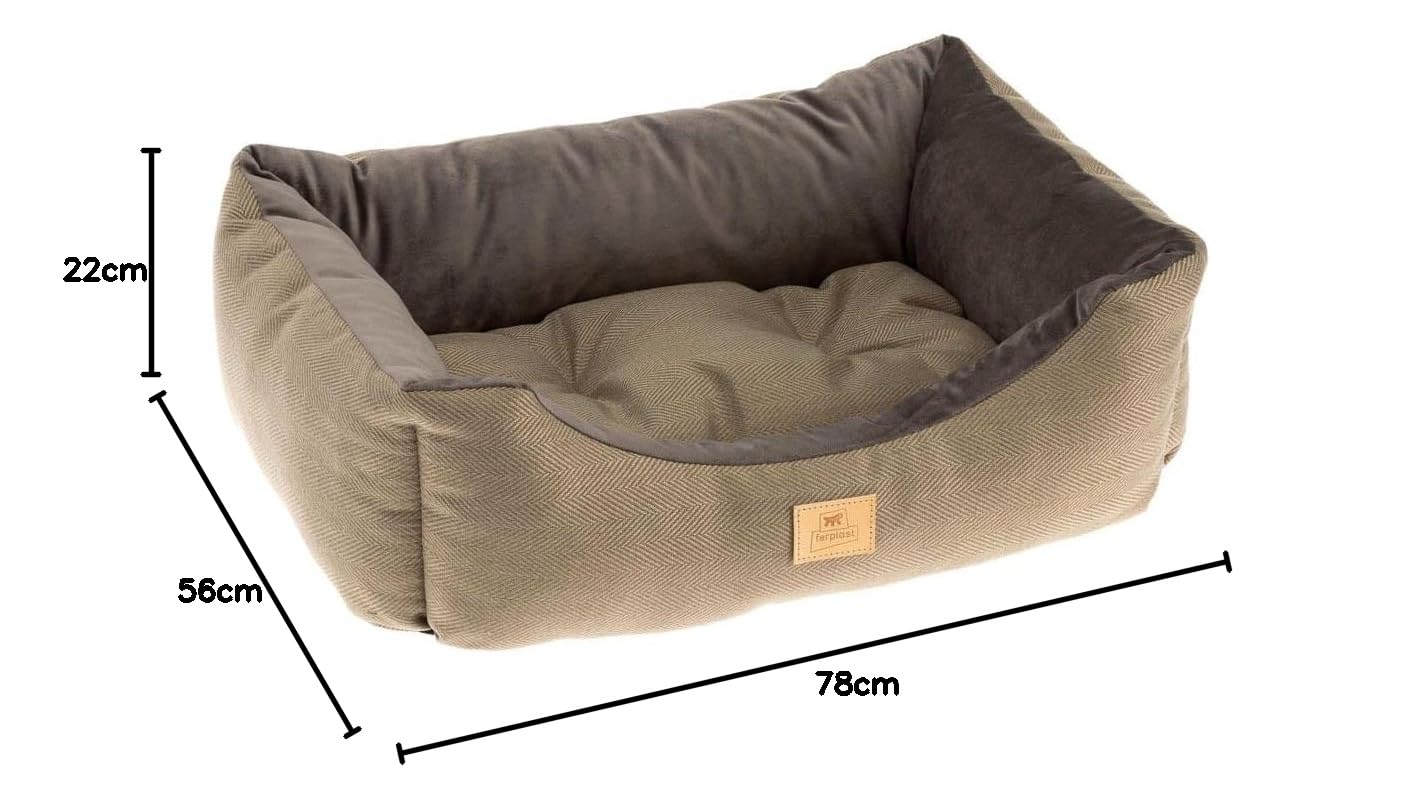 ferplast-chester-80-lit-pour-chiens-et-chats-marron image 3