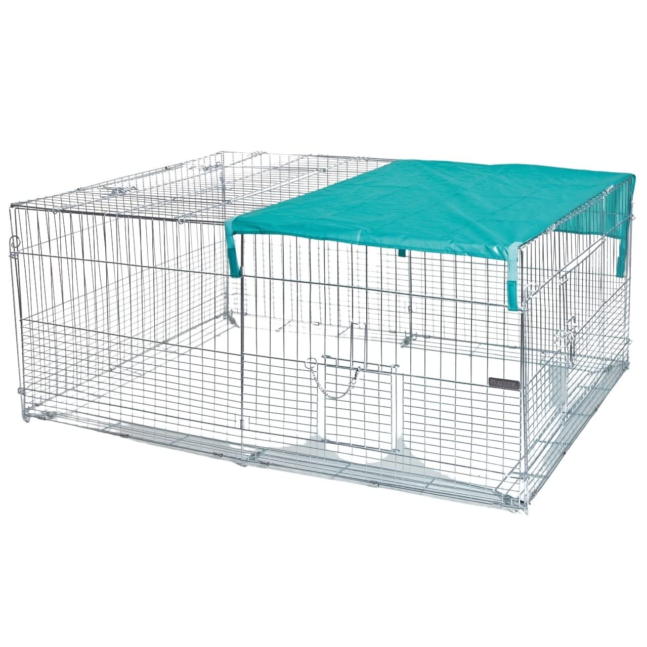 kerbl-pet-enclos-ext-rieur-pour-jeunes-animaux-144-x-112-x-60-cm-galvanis image 2