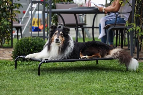 kerbl-pet-vacation-panier-sur-lev-pour-chien-noir-107-x-65-x-20-cm-m-tal-polyest image 6