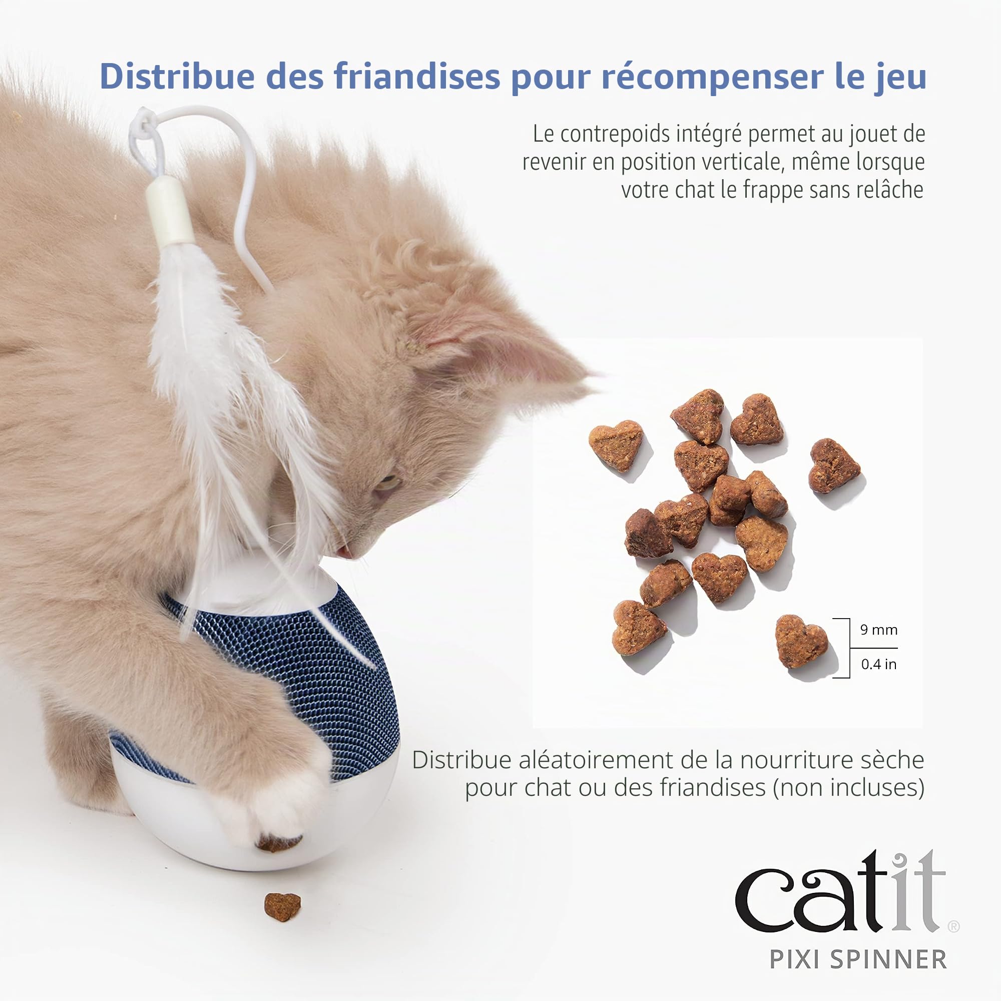 catit-pixi-spinner-jouet-lectronique-distributeur-friandises-pour-chat-blanc-ble image 4