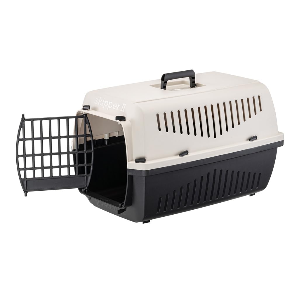 ferplast-skipper-2-caisse-de-transport-rigide-55x36xh33-cm-beige-max-8-kg image 2